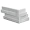 Msi Cosmic Gray "L" Corner 3D Wave Ledger Panel "6X18" Honed Marble Wall Tile, 4PK ZOR-PNL-0027 - alternate 2
